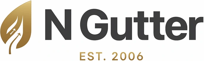 ngutter leaf logo